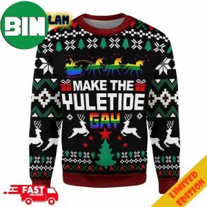 Make The Yuletide Gay Pride Christmas 2023 Holiday Gift For Men And Women