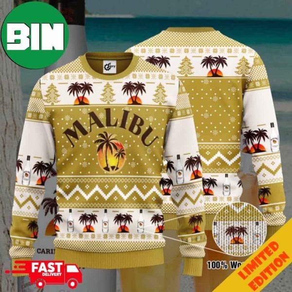 Malibu Rum 3D Print Ugly Christmas Sweater 2023 For Men And Women