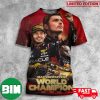 Congratulations Max Verstappen Three-time F1 World Champion 3D T-Shirt