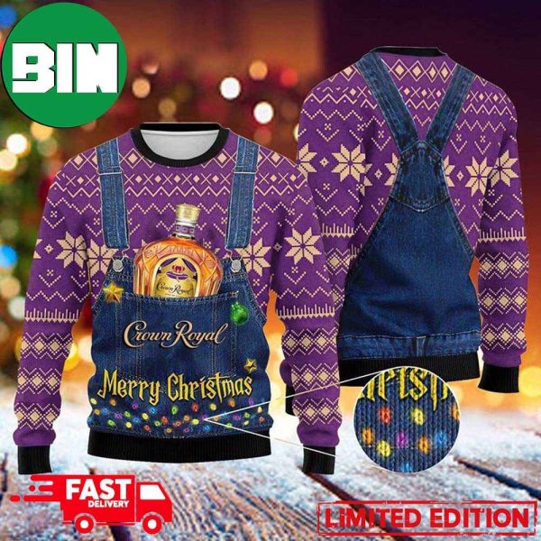 Merry Christmas Crown Royal Ugly Christmas Sweater For Men And Women