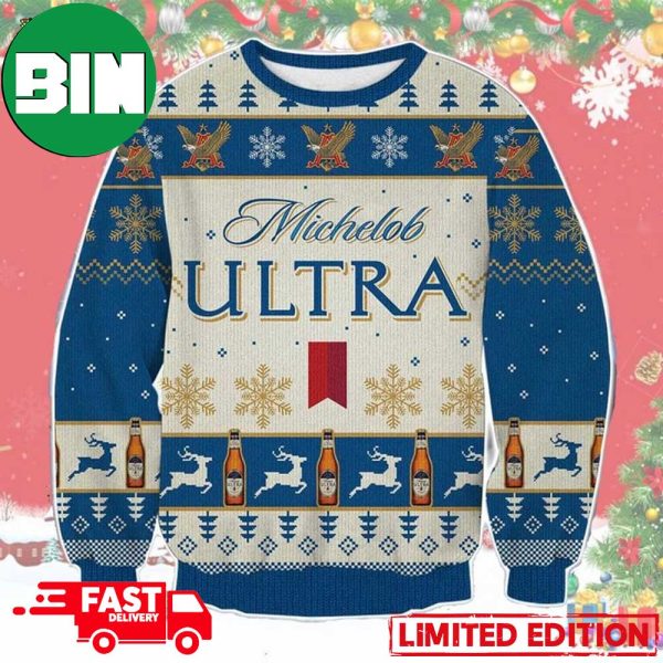 Michelob Ultra Ver 2 Ugly Christmas Sweater Xmas Gift For Family