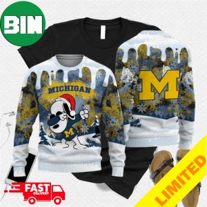 Michigan Wolverines Snoopy Dabbing The Peanuts Sports Football American Ugly Sweater