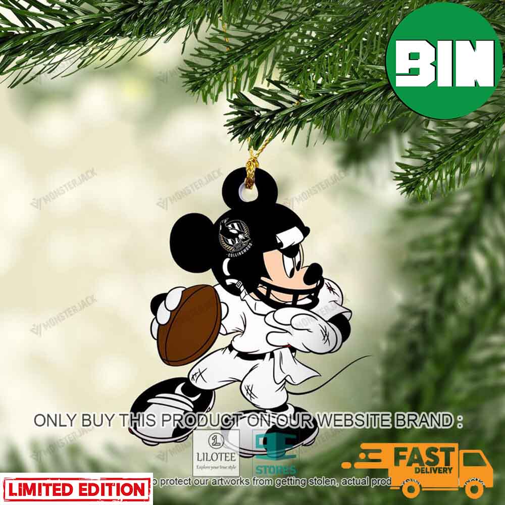 NFL New England Patriots Xmas Mickey Custom Name Ornament - Binteez