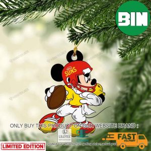 Mickey Mouse AFL Gold Coast Football Club Christmas Tree Decorations Ornament