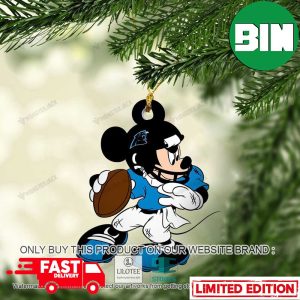 Mickey Mouse NFL Carolina Panthers Christmas Xmas Gift Tree Decorations Unique Ornament