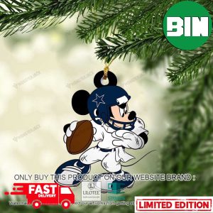 Mickey Mouse NFL Dallas Cowboys Christmas Tree Decorations Xmas Gift Ornament
