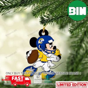 Mickey Mouse NFL Los Angeles Rams Christmas Tree Decorations Ornament