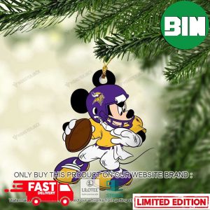 Mickey Mouse NFL Minnesota Vikings Christmas Gift For Fans Best Unique Gift Ornament