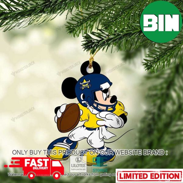 Mickey Mouse NRL North Queensland Cowboys Christmas Gift For Fans Ornament