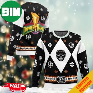 Mighty Morphin Power Rangers Black Ugly Christmas Sweater For Men And Women