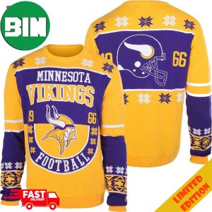 Minnesota Vikings NFL Retro Holiday 2023 Xmas Gift Ugly Sweater