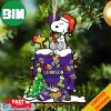 Miami Dolphins NFL Snoopy Ornament Personalized Christmas For Fans Gift 2023 Holidays