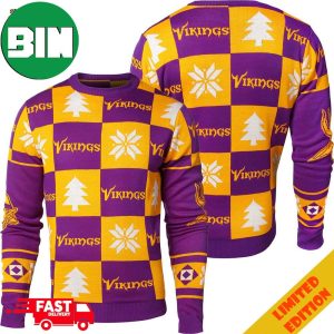 Minnesota Vikings Patches NFL Ugly Christmas Sweater For Men And Women