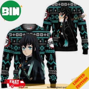Muichiro Anime Kimetsu Xmas Ugly Christmas Sweater
