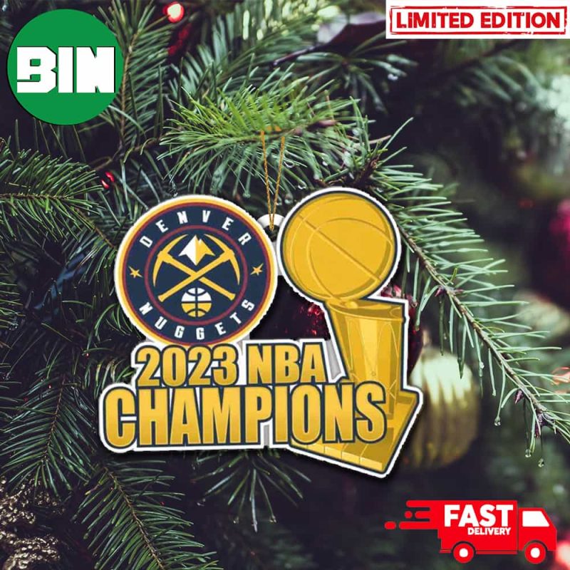 NBA Finals Champions 2023 Denver Nuggets Trophy Christmas Tree