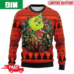 NFL Cleveland Browns Grinch 3D Xmas Gift 2023 Christmas Ugly Sweater