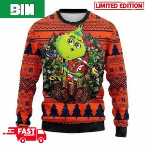 NFL Denver Broncos Grinch 3D Gift Hug Christmas Gift 2023 Ugly Sweater