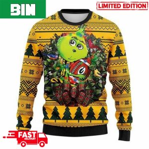 NFL Green Bay Packers Grinch Hug Gift Christmas 2023 Ugly Sweater