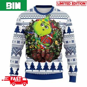 NFL Indianapolis Colts Grinch Hug 3D Christmas Gift 2023 Ugly Sweater