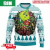 NFL Los Angeles Rams Grinch Hug 3D Xmas Gift For Holiday Ugly Sweater