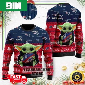 NFL New England Patriots Baby Yoda Ugly Sweater For Men And Women