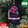 NFL New England Patriots Xmas American US Eagle Personalized Name Ornament