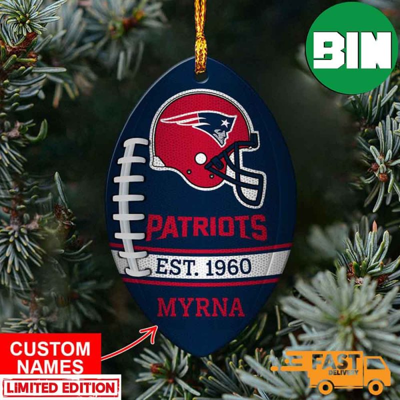 New England Patriots NFL Christmas Ornament