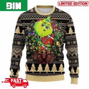 NFL New Orleans Saints Grinch Hug Christmas 2023 Xmas Gift Ugly Sweater