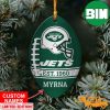 NFL New York Jets Xmas Gift For Fans American US Eagle Personalized Name Ornament