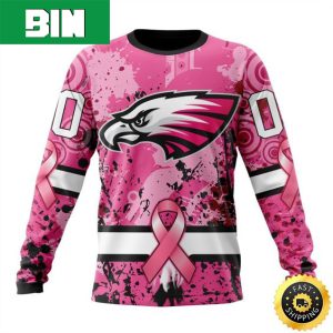 NFL Philadelphia Eagles Can In October We Wear Pink Breast Cancer Gift For Football Fans Ugly Sweater