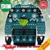 NFL Philadelphia Eagles x The Grinch Snowflakes Christmas 2023 Gift For Fans Ugly Sweater