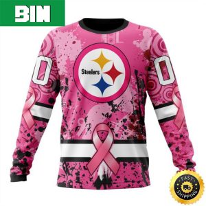 NFL Pittsburgh Steelers Can In October We Wear Pink Breast Cancer Gift For Football Fans Ugly Sweater