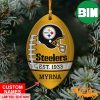 NFL Pittsburgh Steelers Xmas American US Eagle Personalized Name Ornament