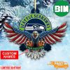 NFL Seattle Seahawks Xmas American US Eagle Personalized Name Ornament