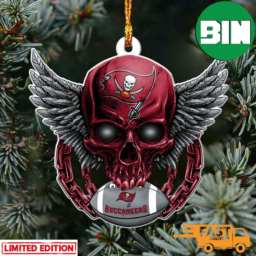 Tampa Bay Buccaneers Ho Ho Ho Santa's Reindeer NFL Christmas Ornaments  Custom Name