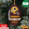 NFL Washington Redskins Xmas Mickey Custom Name Ornament