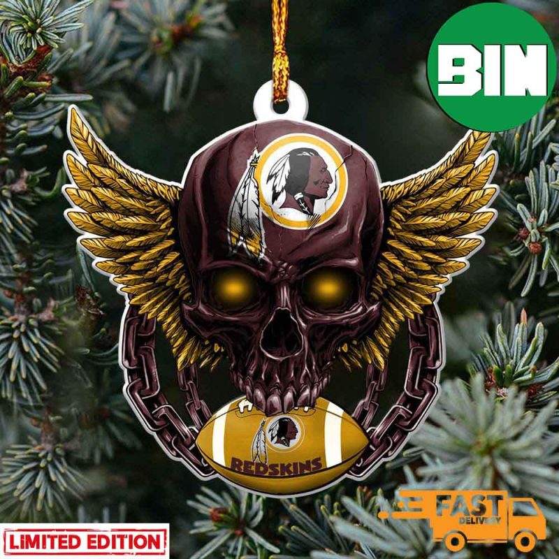 Washington Redskins Grinch Candy Cane Christmas Ornament -   Worldwide Shipping