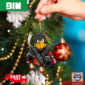 NHL Chicago Blackhawks Mascot Christmas Tree Decorations 2023 Holiday Ornament
