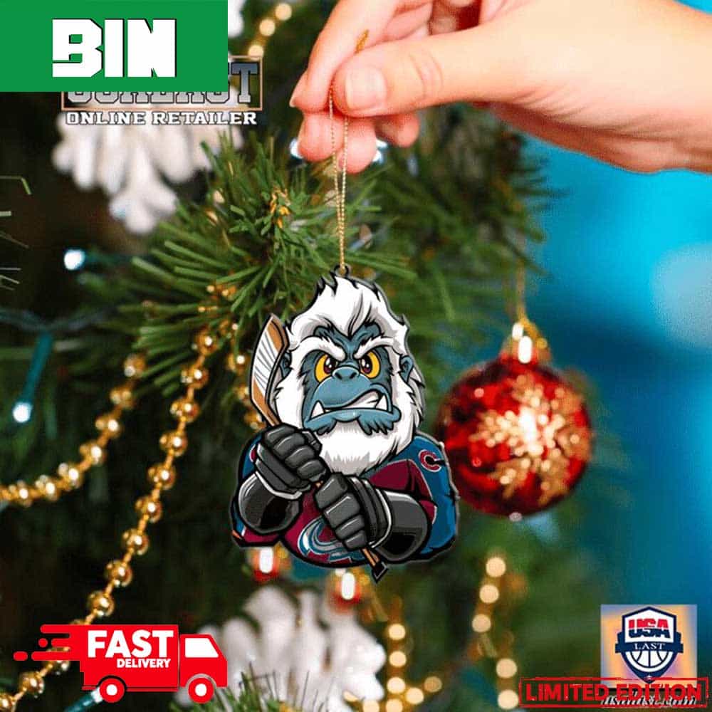 Colorado Avalanche NHL Mascot Christmas Decorations Car Ornament - Mugteeco