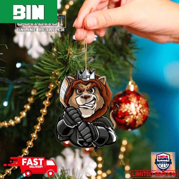 NHL Los Angeles Kings Mascot Christmas Fan Gifts Tree Decorations 2023 Holiday Ornament