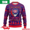 NHL Edmonton Oilers Grateful Dead For Holiday 2023 Xmas Gift For Men And Women Funny Ugly Sweater