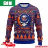 NHL New York Islanders Grateful Dead For Holiday 2023 Xmas Gift For Men And Women Funny Ugly Sweater