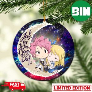 Natsu Fairy Tail Anime Love You To The Moon Galaxy Perfect Gift For Holiday Ornament