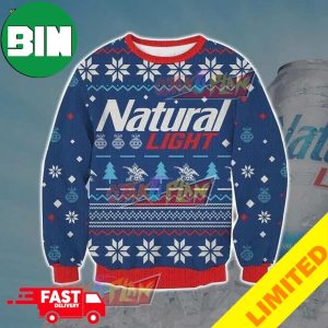 Natural Light Beer Xmas Funny 2023 Holiday Custom And Personalized Idea Christmas Ugly Sweater 3D