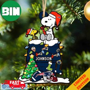 New England Patriots NFL Snoopy Ornament Personalized Christmas For Fans Gift 2023 Holidays