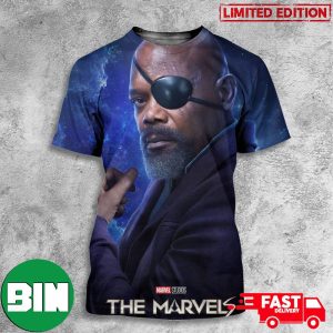New Nick Fury Character Poster For The Marvels Marvel Studios 3D T-Shirt