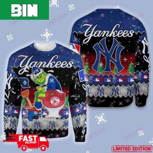 New York Yankees Grinch Toilet Xmas 2023 Gift For Men And Women 3D Ugly Christmas Sweater