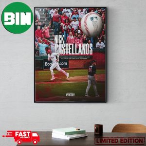 Nick Castellanos Philadelphia Phillies Casty Making History x2 First Player In MLB History Poster Canvas