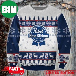 Pabst Blue Ribbon For Family 3D Xmas Gift Ugly Christmas Sweater