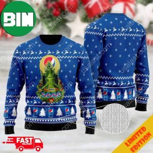Pepsi Grinch Snowflakes Pattern 2023 Holiday Ugly Sweater